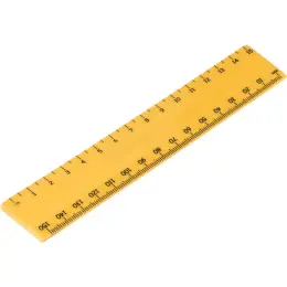 Altitude Scholastic 15cm Ruler Yellow Unbranded
